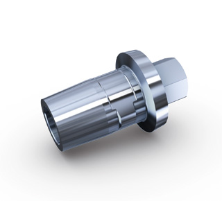 Titanbasis mit Sechskant für CAD/CAM
